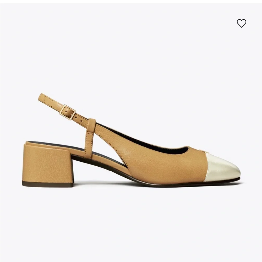 New Tory Burch CAP-TOE SLINGBACK PUMP